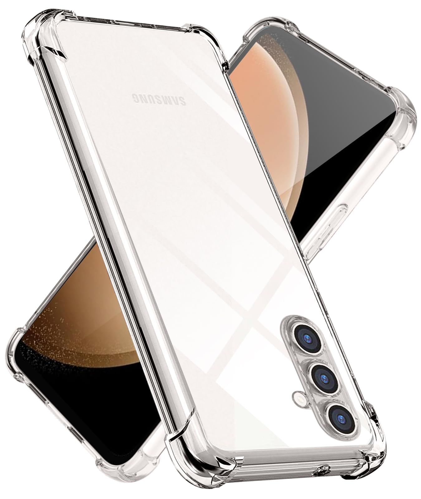 対応 Galaxy S23 FE ケースクリア TPU 薄型 軽量 耐衝撃 米軍MIL規格取得 滑り止め 黄変防止 防塵 一体型 人気 携帯カバー(クリア)