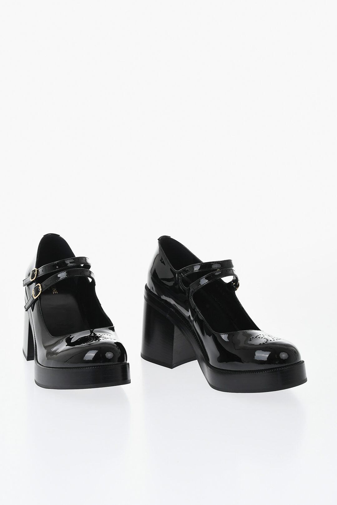 CELINE セリーヌ パンプス カーフレザー・エナメル・ラバー