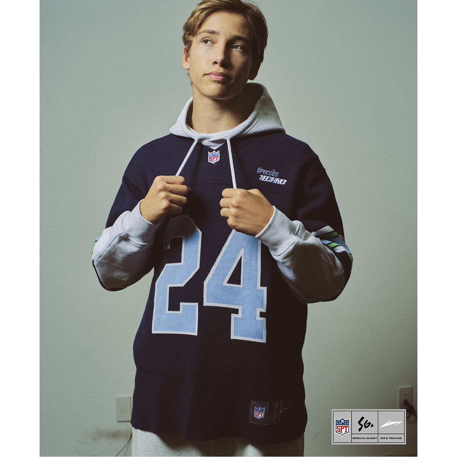 ICE & TECHNO x SPECIAL GUEST K.K アメフトT ICE & TECHNO x SPECIAL GUEST K.K アメフトT