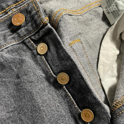 【W34 L34】 メキシコ製 usa levi's 先染ブラック 501xx 詳細写真11