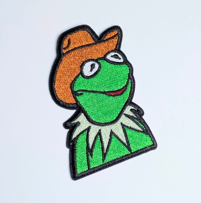 送料無料! ★刺繍アイロンワッペン★【 カーミット( Kermit the Frog )】 〚アメリカン雑貨 アメトイ〛