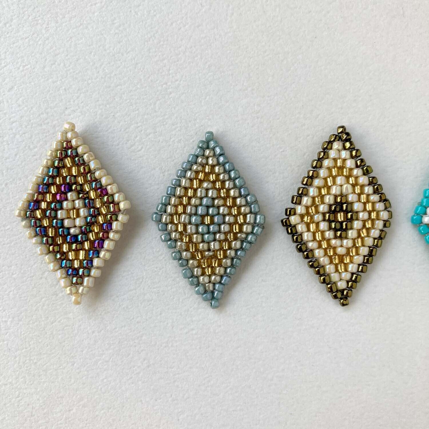 再入荷〉Duaオリジナル ひし形ビーズワークパーツ | Dua-アクセサリー