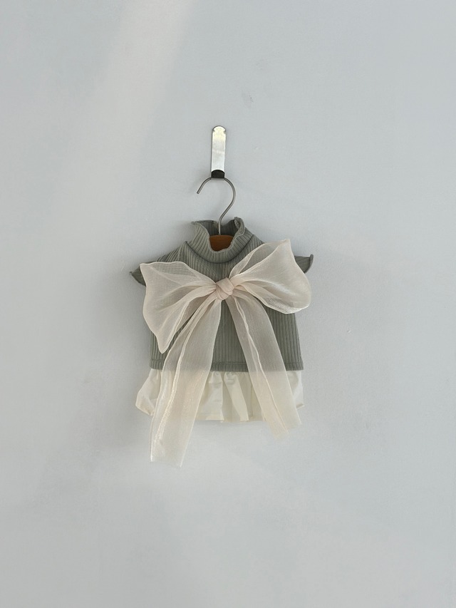 即納【avely】Ribbed ops khaki