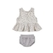 QUINCY MAE/sleeveless peplum set/French Garden