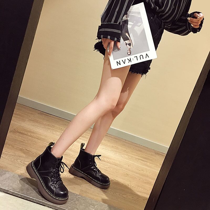 ブーツスプリングオータムスタイルスタンダードショート レトロ レース 靴 シューズ 春物 秋物 レースアップ フェイクシューズ45327996651