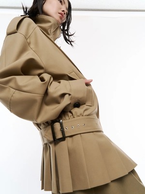 【26AW | WOMEN】POOLDE プールデ / ブルゾン / Kilt-Hem Zip Blouson  PLD-26AW-BL01