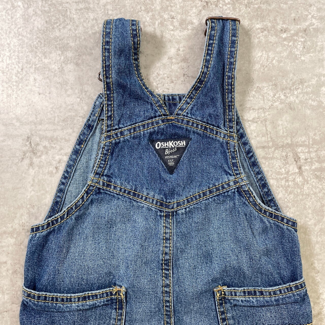 kids】OSHKOSH オシュコシュ デニム オーバーオール ショート丈 キッズ