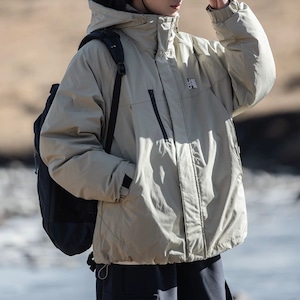 フーデッドユーティリティダウンジャケット J0312