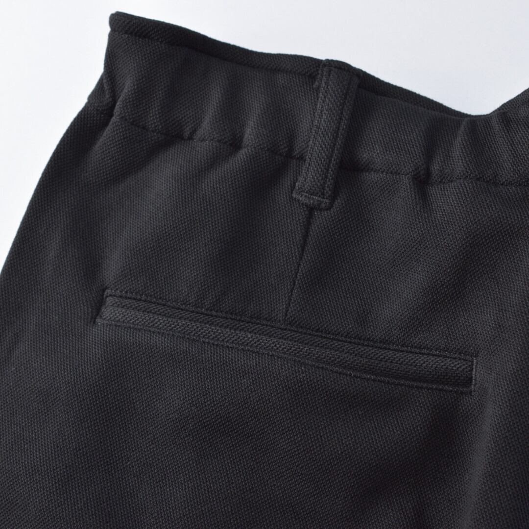 ARBRE アルブル ワンタックジャージイージーパンツ・ブラック【メンズ】