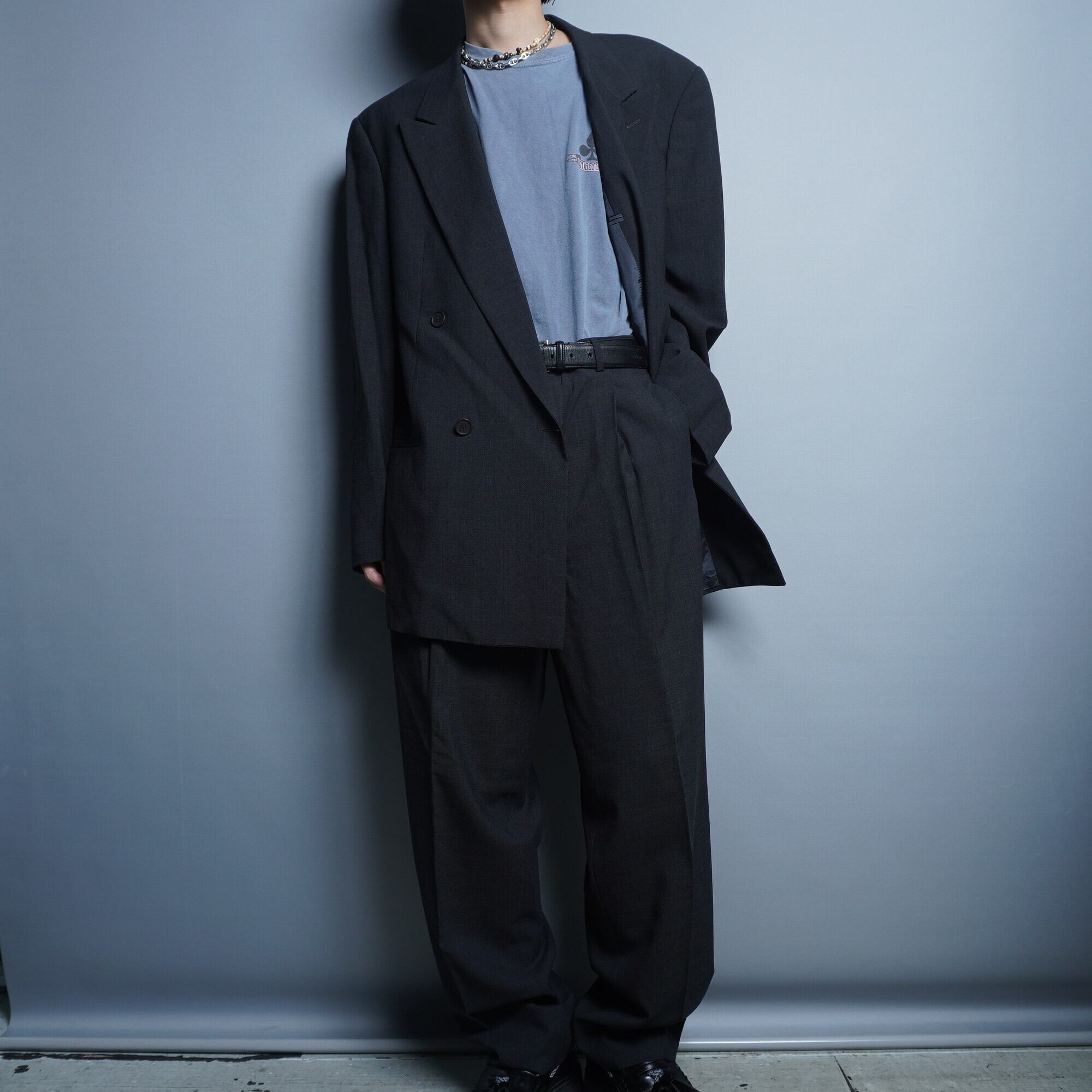 GIORGIO ARMANI セットアップ スーツ ダークグレー GIORGIO ARMANI セットアップ スーツ ダークグレー