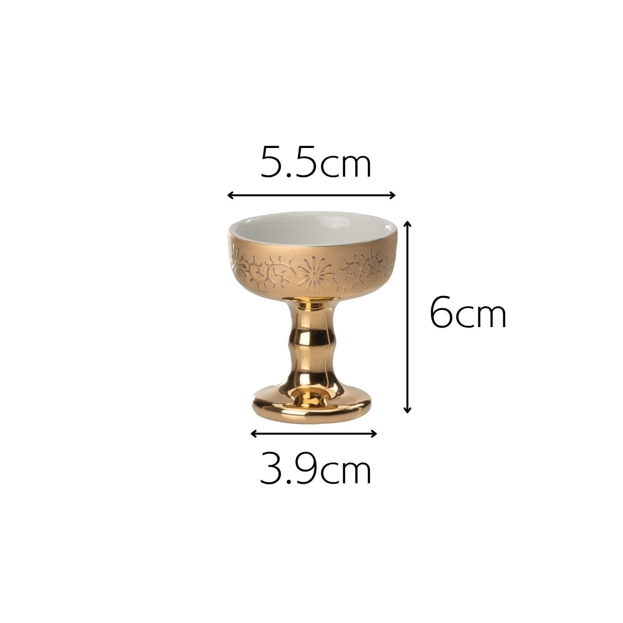 B*o様 No4387 寺院旧蔵品　真鍮佛器　20点　木箱付　仏教美術　仏器　送 日本製】金唐草仏具 中仏器（仏飯器・中）美濃焼 山源謹製 700-015