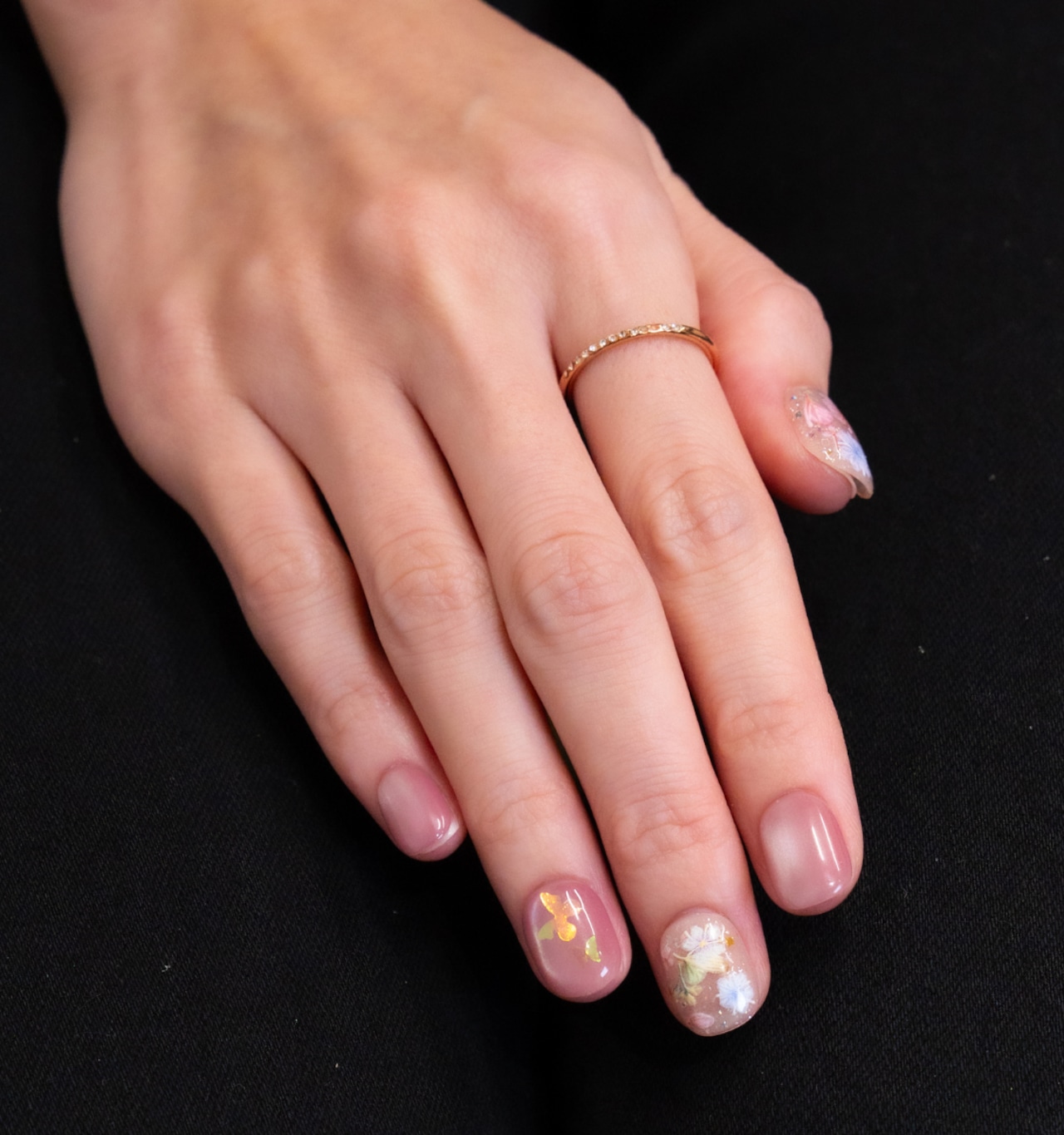 フラワー×ちゅるんピンク［PM023］ | 【PLUM】ネイルチップ通販