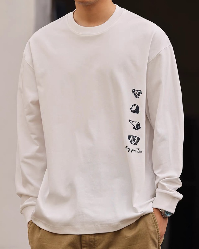 グラフィックプリント ロングスリーブＴシャツ  K0542