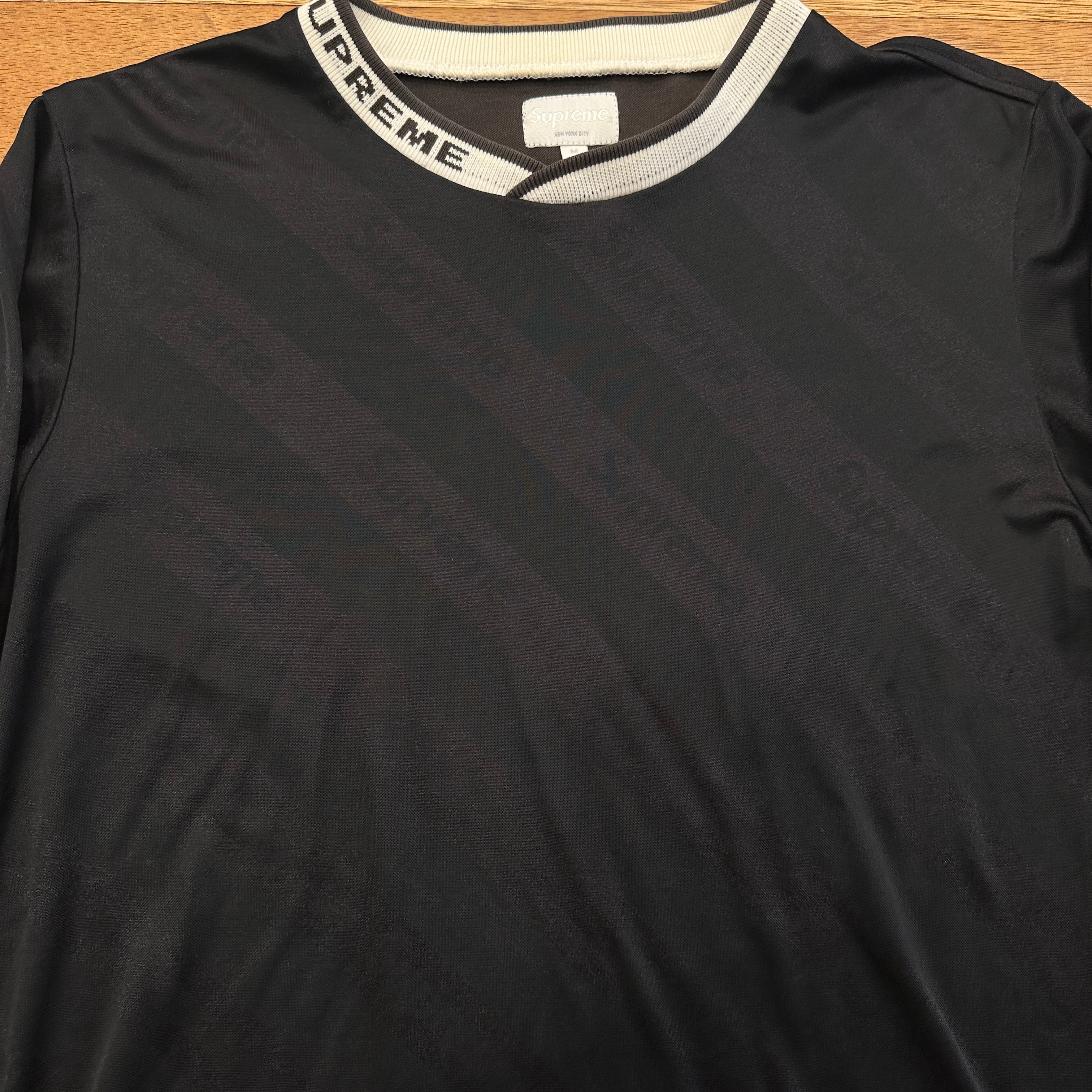 SUPREME L/S SOCCER T-SHIRT BLACK⓼ | safarionline