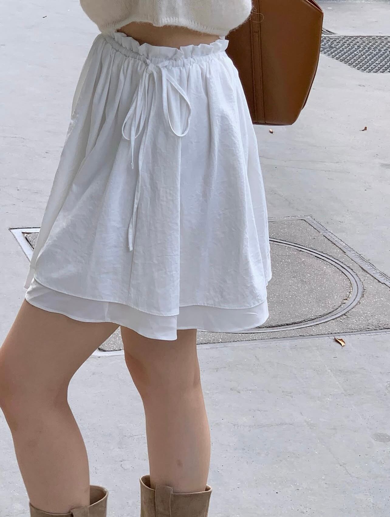 (予約)All over / Column skirt / 2color