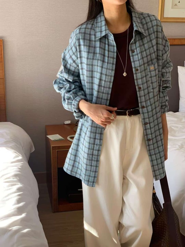 (予約) AREING / Tint chack shirt color