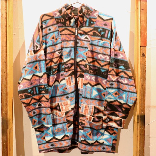 Native Pattern Fleece Jacket