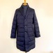 SUPER100's Wool Layered Down Coat　Navy