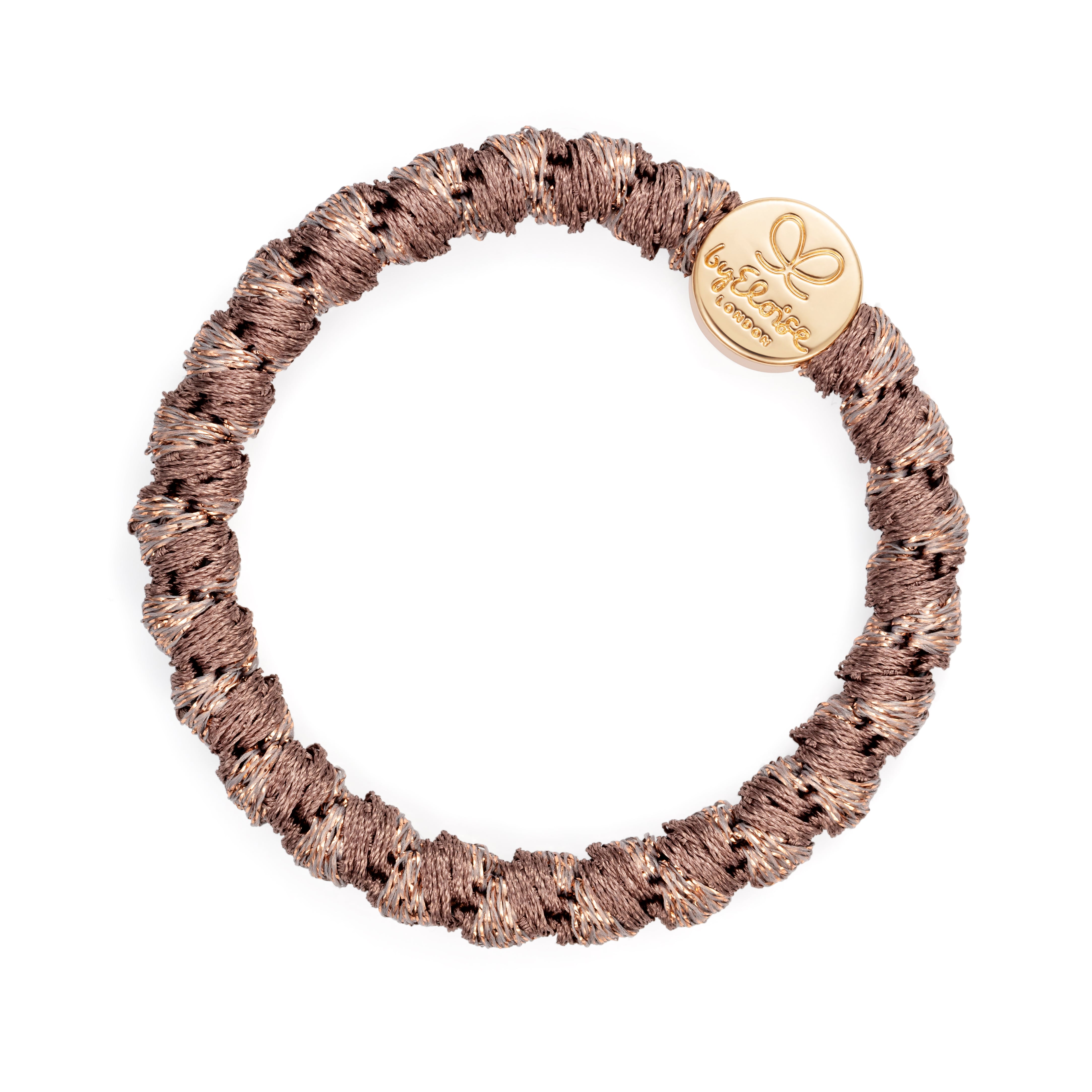 Woven Gold Circle Mocha _W-5-113