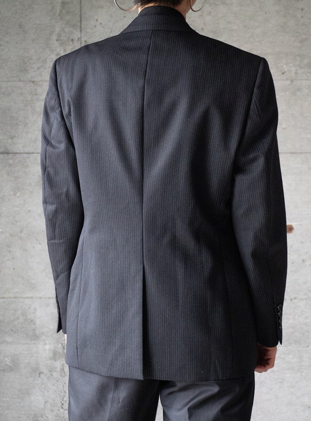"Mr. JUNKO" 1990s Stripe tailored jacket