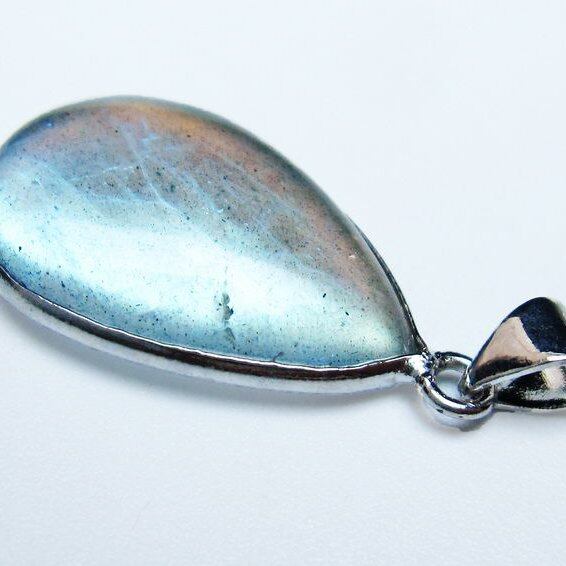 ラブラドライト ペンダント 一点物 メール便可 [M便 1/20] 112-11756