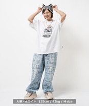 ◆イラスト 発砲プリント Tシャツ◆sb-t1250142q