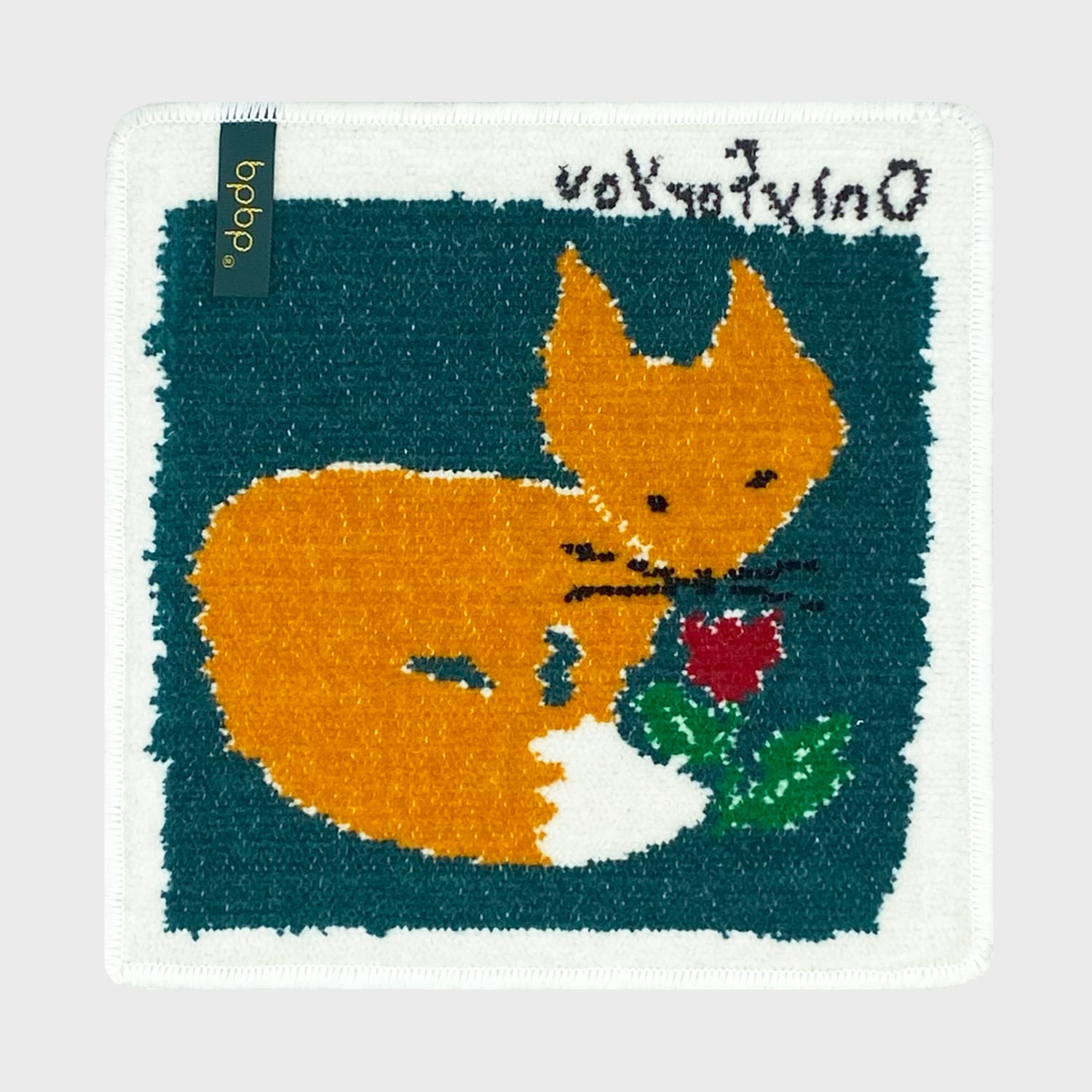 村人様購入金ドン10枚 JIN KITAMURA】北村人 CHENILLE HANDKERCHIEF きつねシェニール織