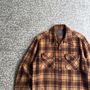 PENDLETON / 60’s Wool Board shirt size M