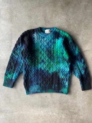 MODESTY INDUSTRY. Hand Dye Fisherman Sweater.