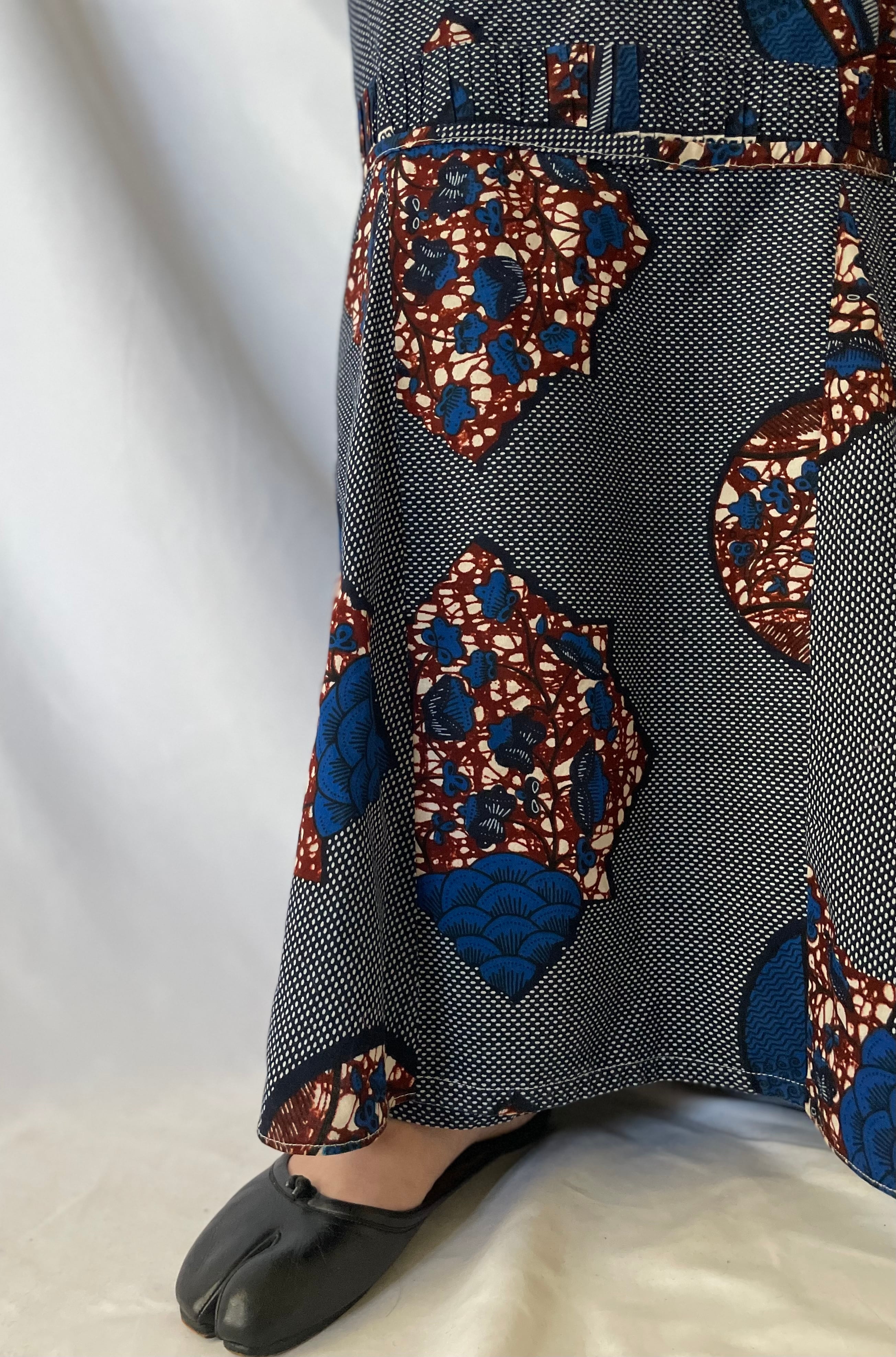 african batik wrap skirt アフリカンバティックラップスカート