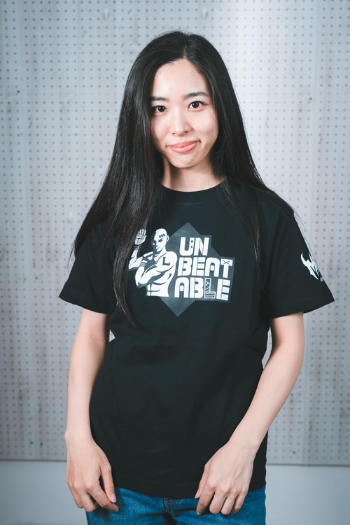 【Cotton100％】UNBEATABLE　公式 T-shirts(Black)-マリアパ