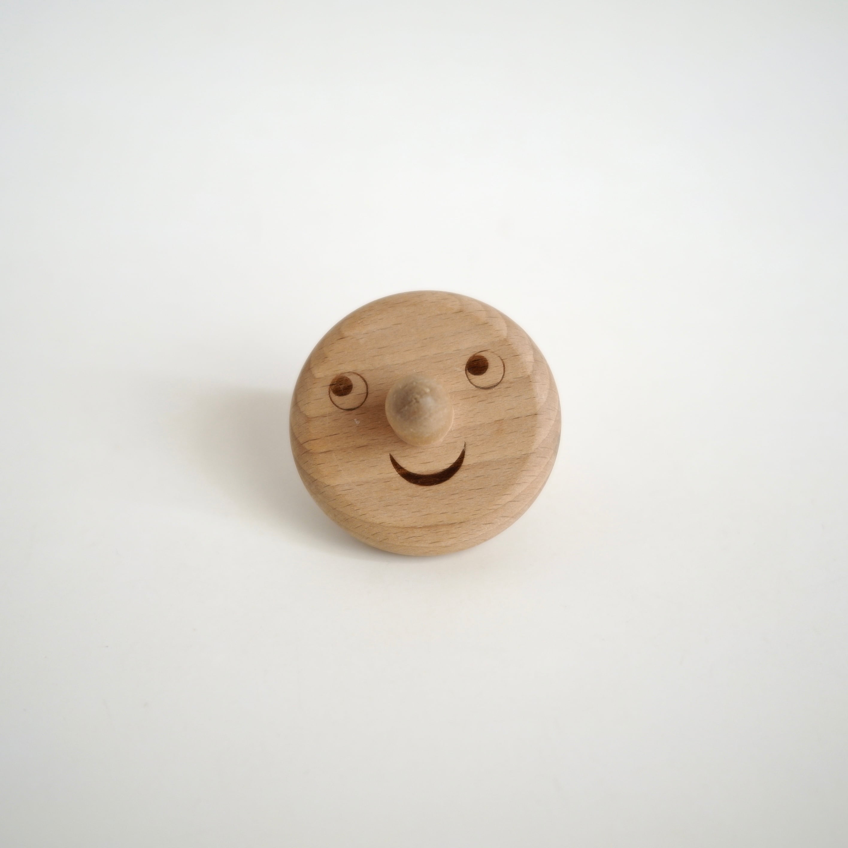 aarikka / Wooden Smiley Face Spinning top