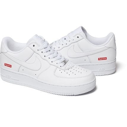 4人ママ専用商品✴︎Supreme Air Force 1 ホワイト コーティング済み シュプリーム x エアフォースワン Supreme x Nike