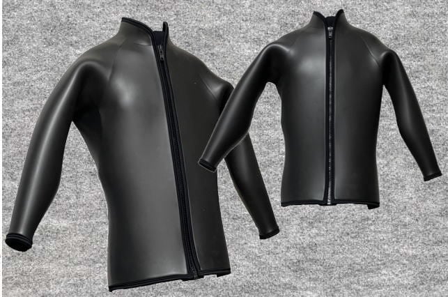 ダイビングスキン裏リペルサーモ(表ジャージ可)5mm長袖ジャケット立衿(フルオーダー料込)wsm1710dfs