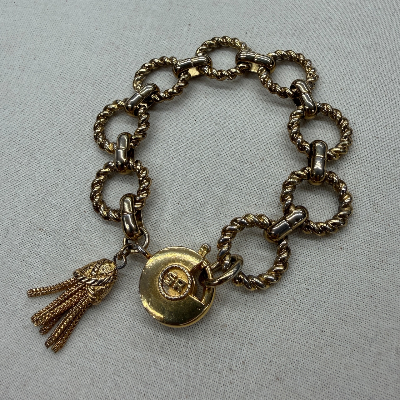 【SONIA RYKIEL】90s bracelet ブレスレット ゴールド ソニアリキエル