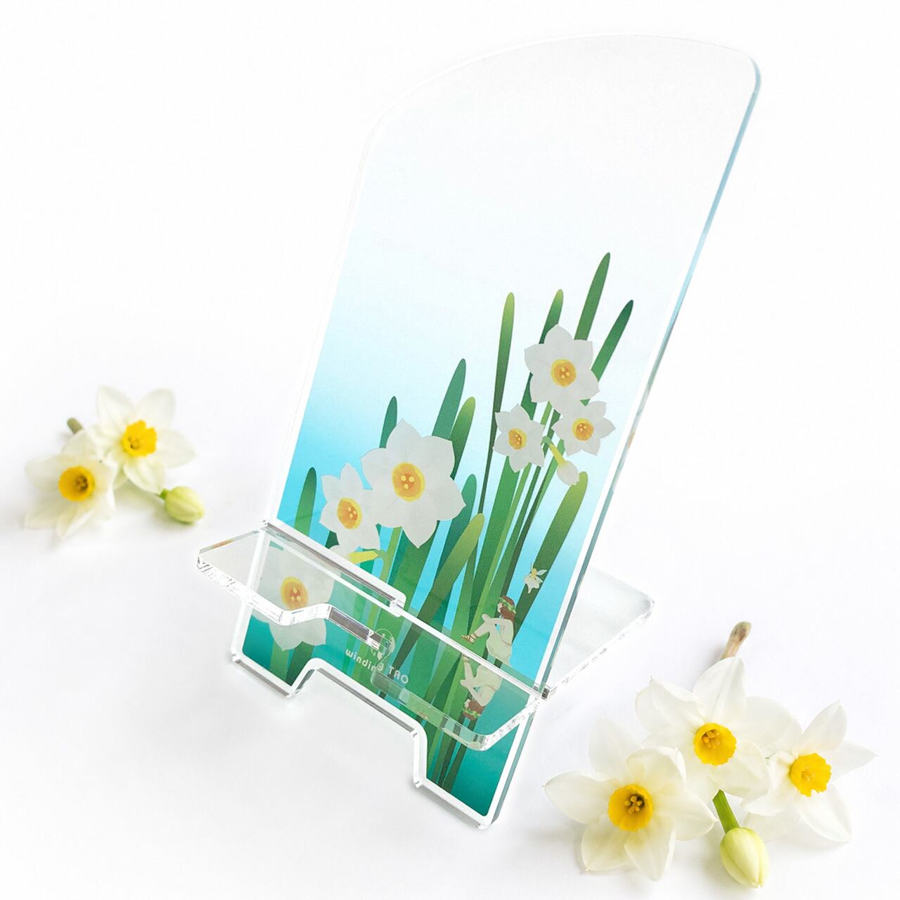 水仙 アクリルスマホスタンド｜水辺のナルキッソス｜花・インテリア