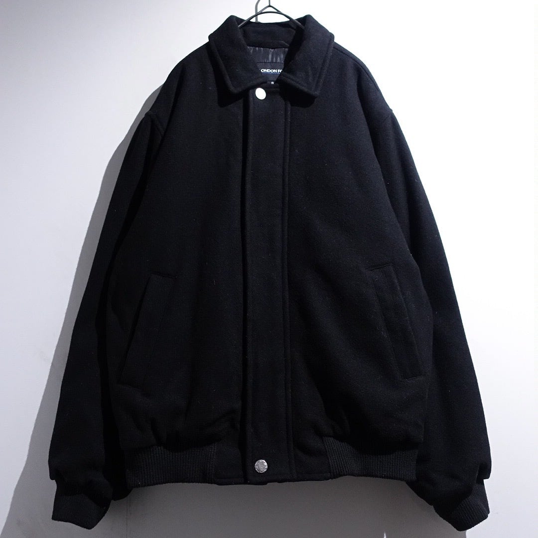 "LONDON FOG" Black Wool Blouson