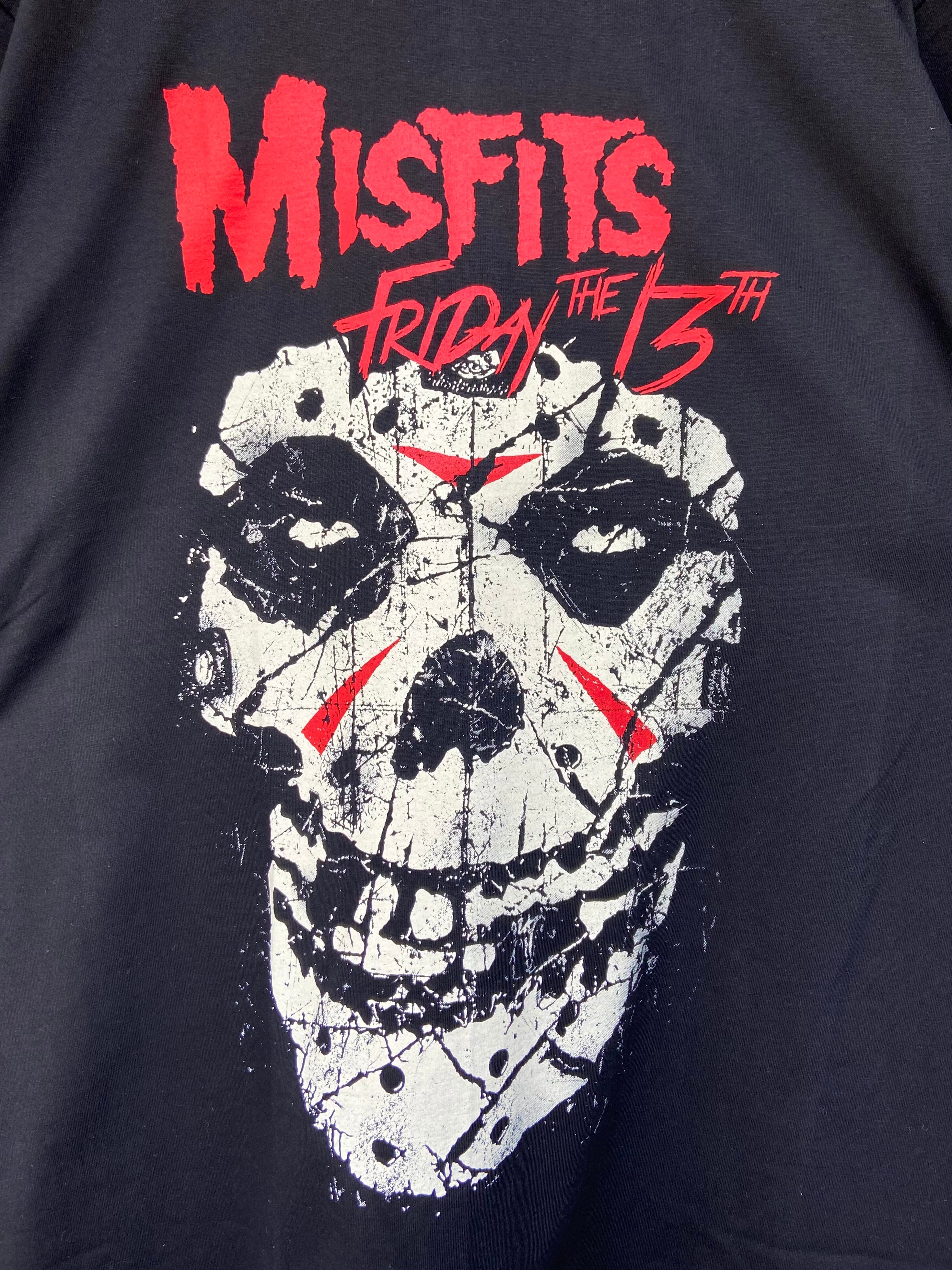 [希少]90’s MISFITS ミスフィッツ Tシャツ XL 黒 両面