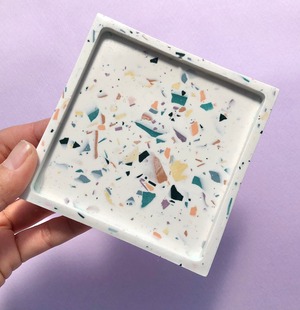 【sample sale】テラゾー terrazzo マルチトレイ コースター アクセサリートレイ 韓国インテリア