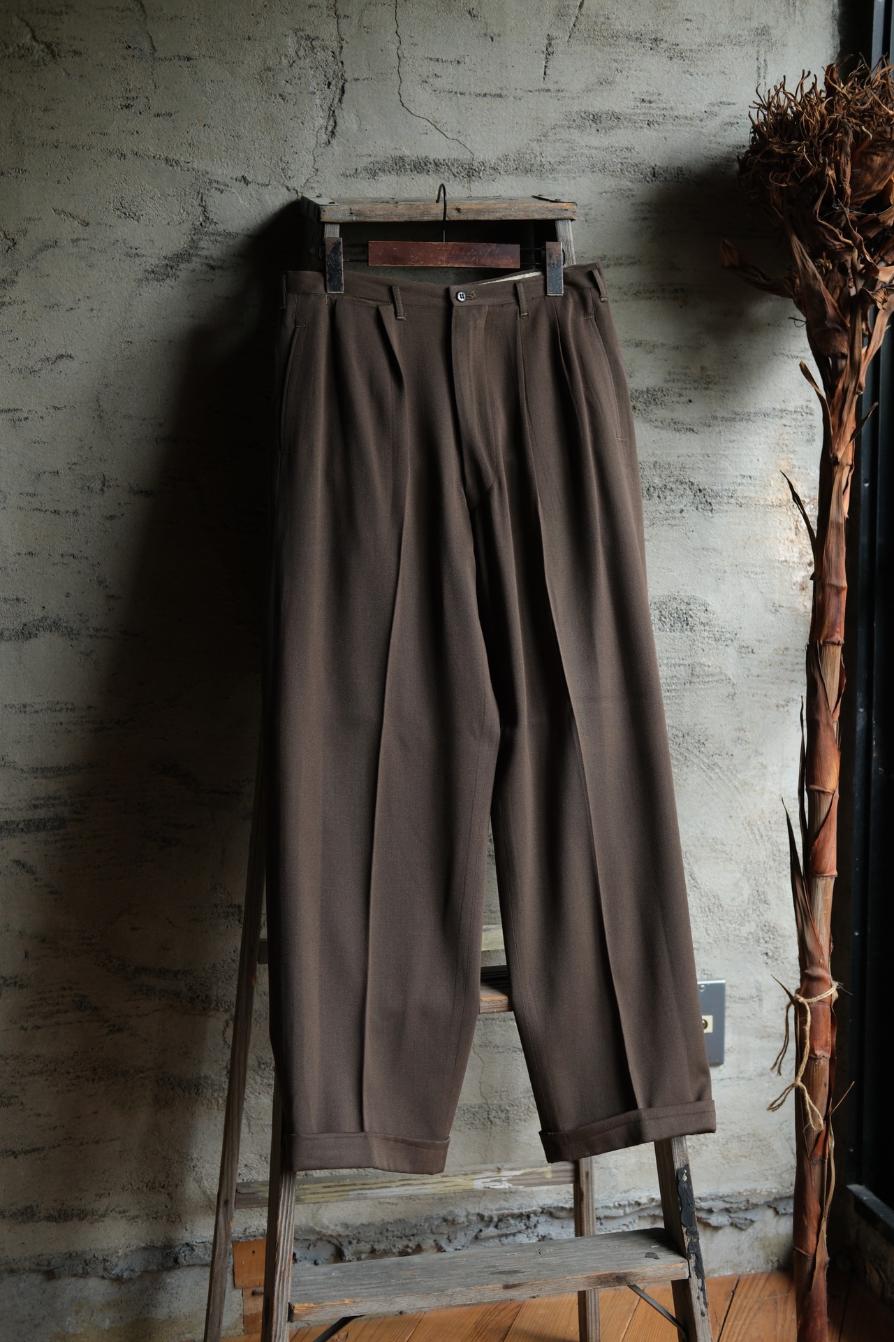 Utah／50’s “unknown” vintage gabardine slacks／Custom Rental Co