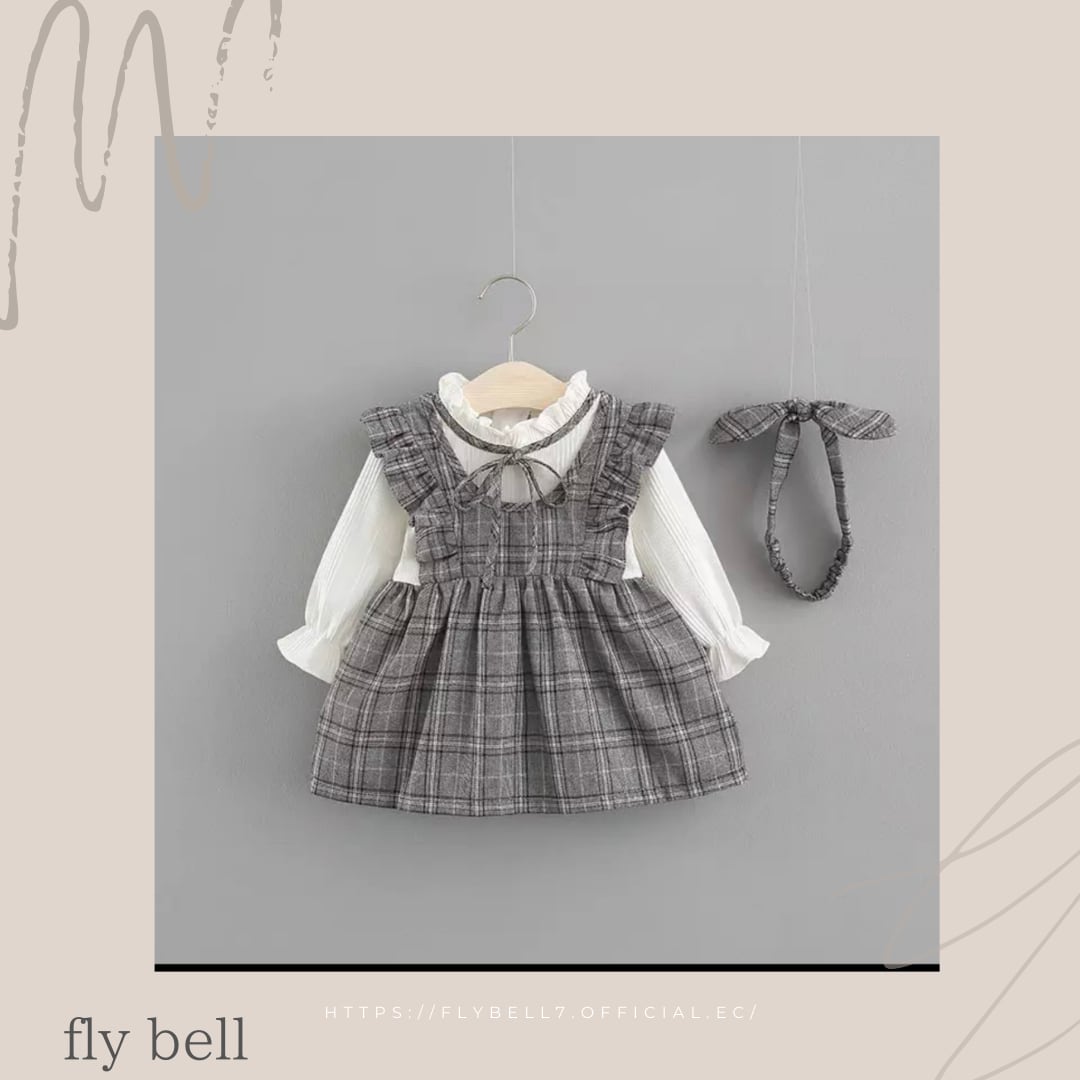 リボンチェックワンピース》》》》》入園式 フォーマル ワンピース セット 海外子供服