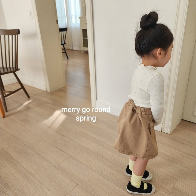 【即納】merry go round / Ribbon mini skirt