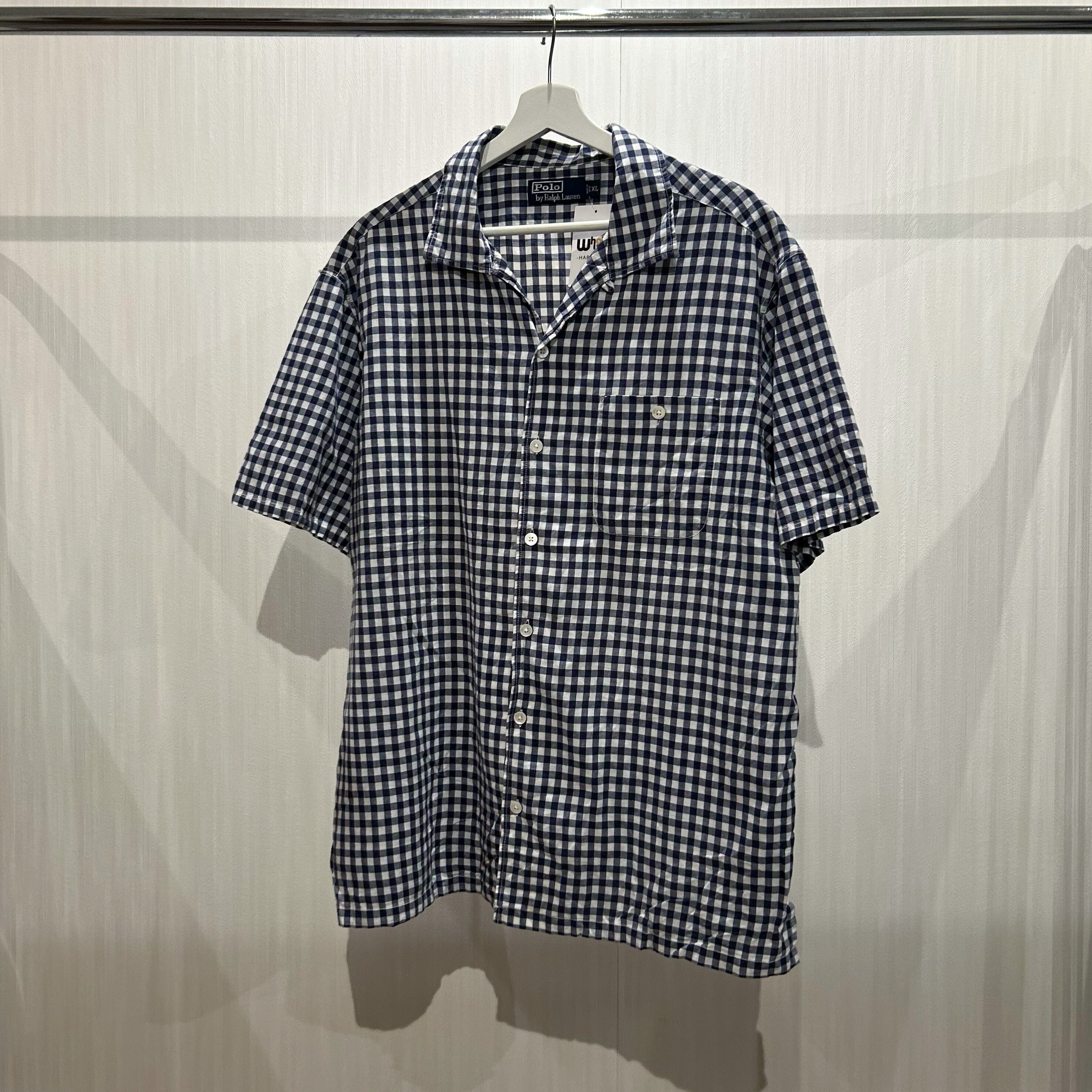 90s POLO Ralph Lauren check S/S shirt
