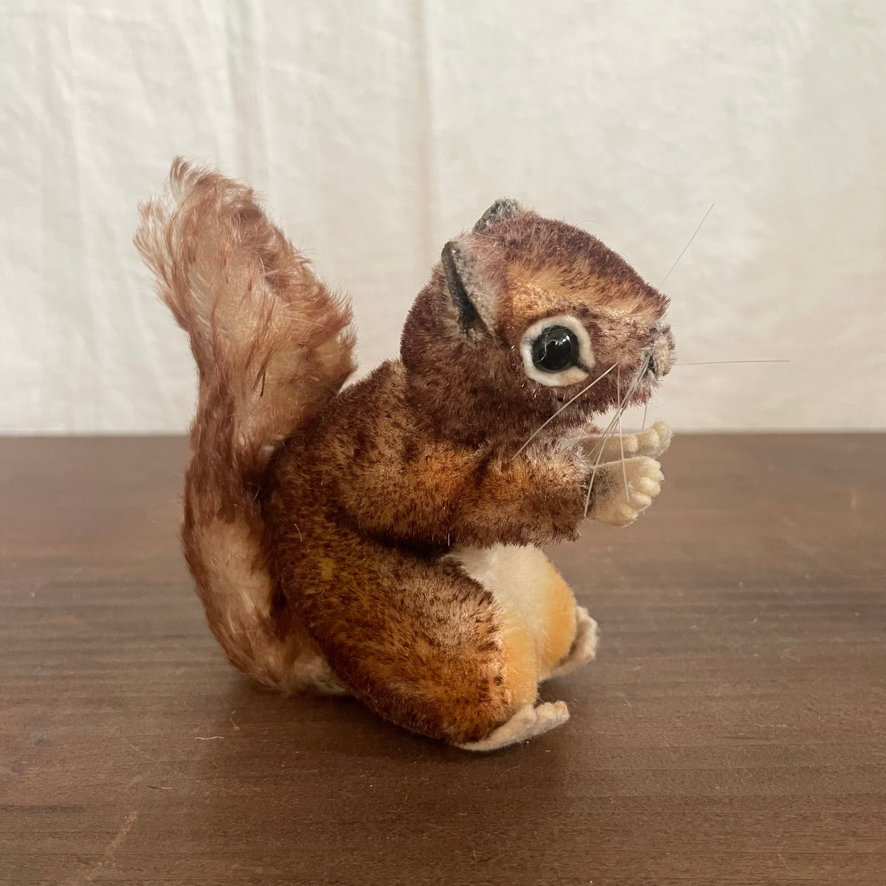 シュタイフ どんぐりを抱いたリス ヴィンテージ シュタイフ ヴィンテージ ディズニー リス Perri 2体セット シュタイフ