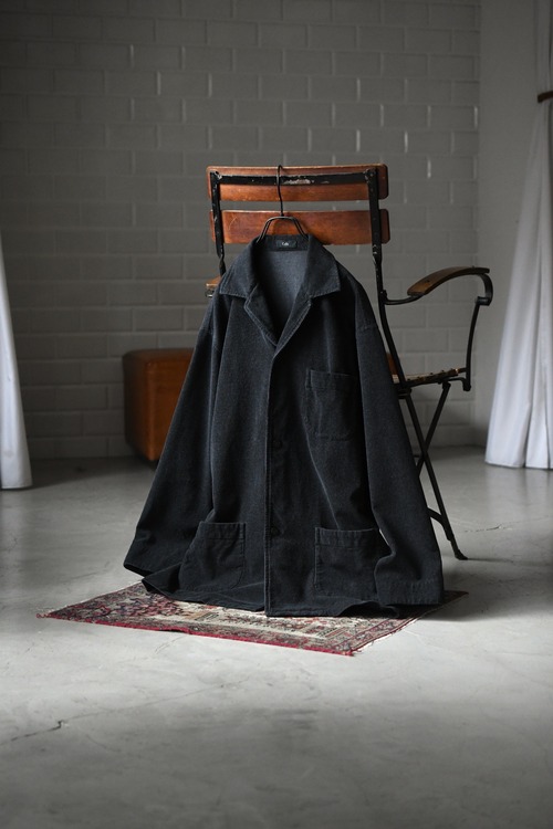 Cale / Stone Washed Corduroy Jacket (Charcoal)
