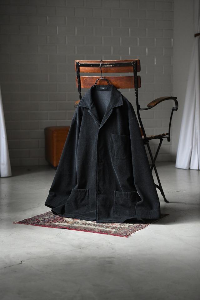 Cale / Cotton Silk Denim Jacket (Blue)