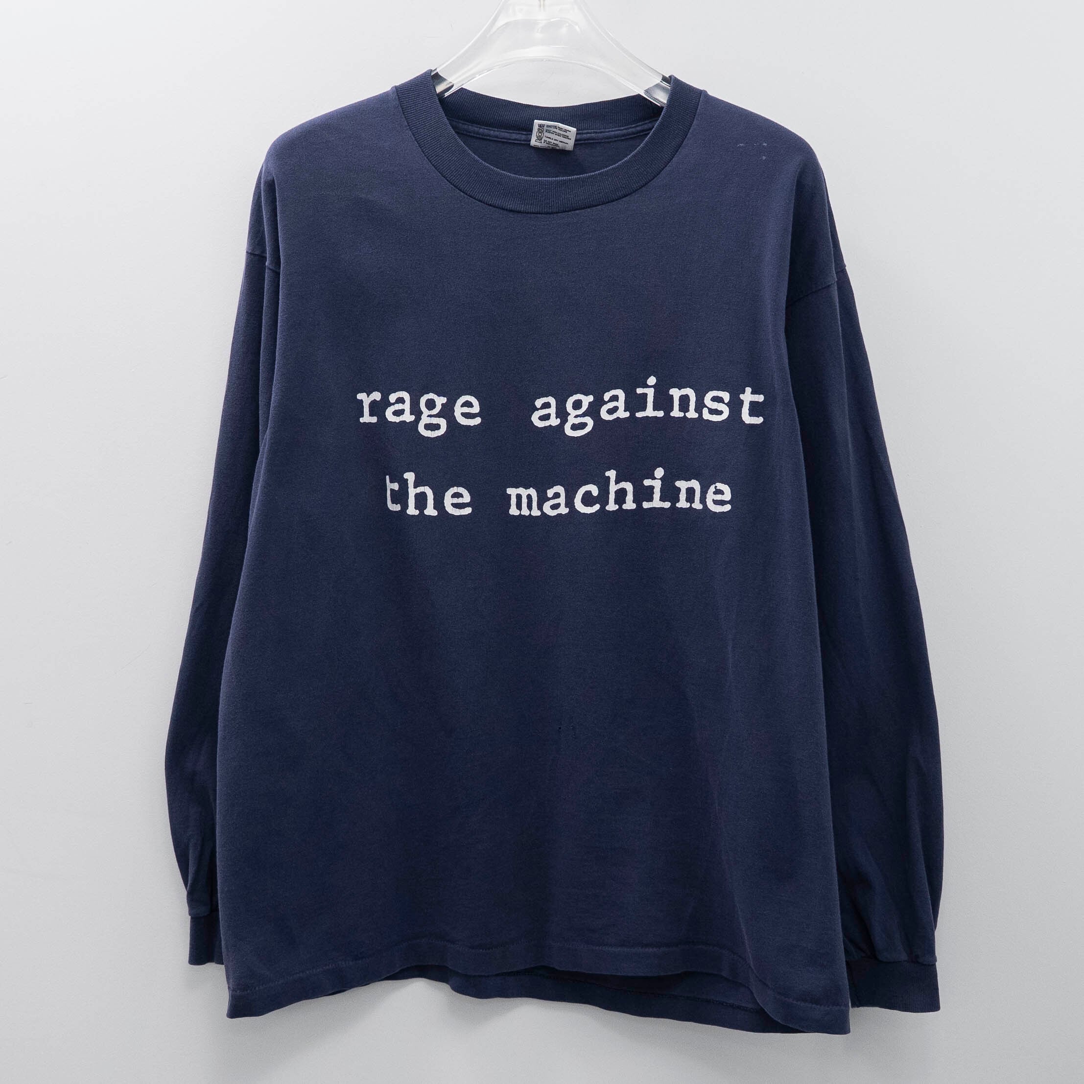 Rage Against The Machine " Logo Navy L/S " Anvil XL 【E12-152】