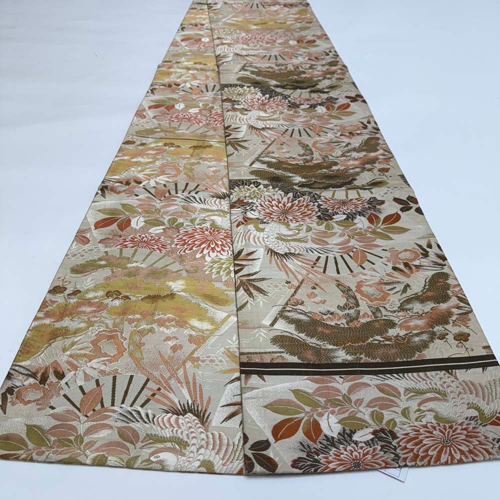 丸帯 アンティーク ヴィンテージ 全通 金帯 384cm 花嫁衣装 貸衣装 中古 リサイクル 結婚式 婚礼 着付け 舞台 きもの 着物 5102