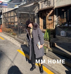 中綿ロングジャンパー　AJ42441-6680