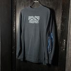 00s ORANGE COUNTY CHOPPERS ロンT 袖プリント　バイカー　チョッパー　ネイビー